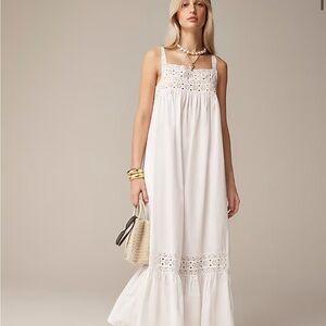 J Crew Athena dress in white cotton